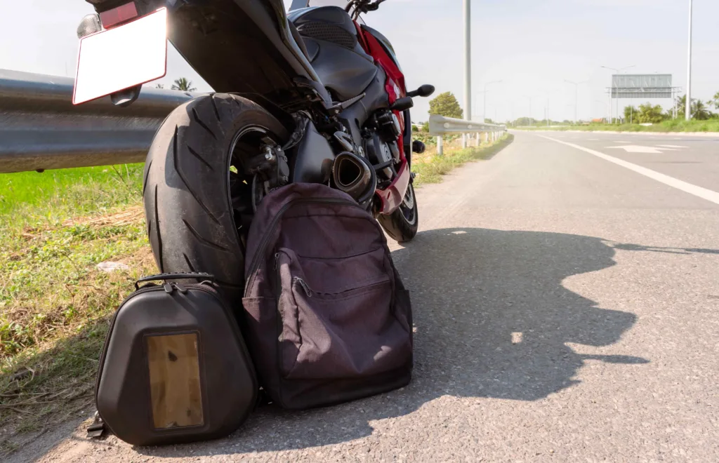 Motorcycle on a Texas road where crash evidence can determine the outcome of a case