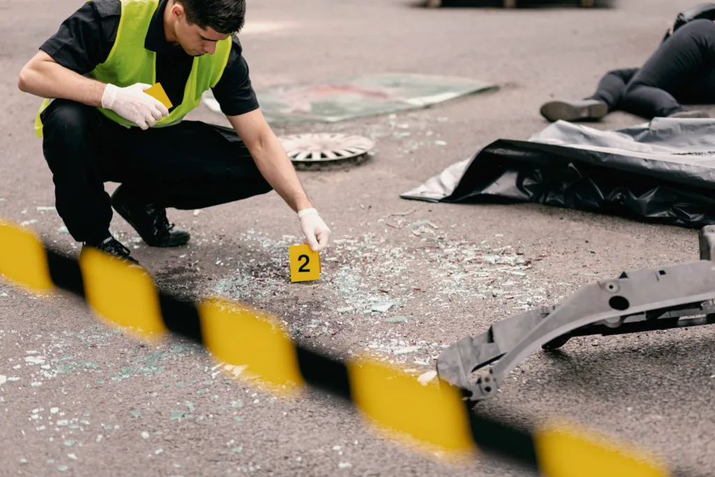accident reconstruction investigator evidence scene american